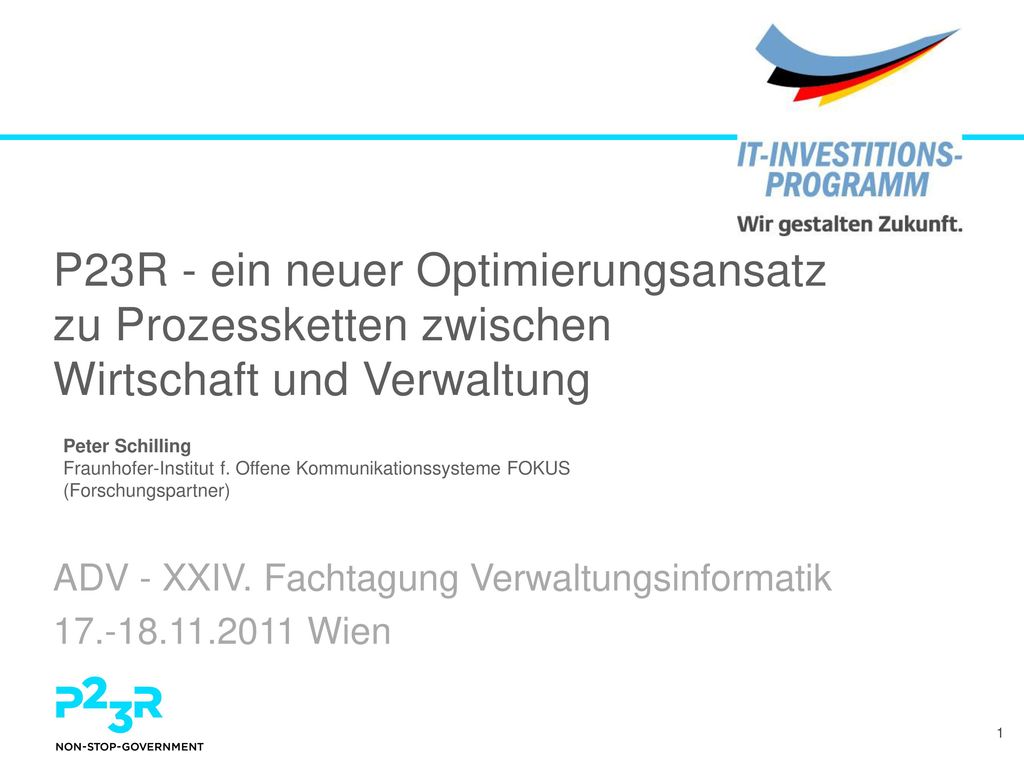 ADV - XXIV. Fachtagung Verwaltungsinformatik Wien
