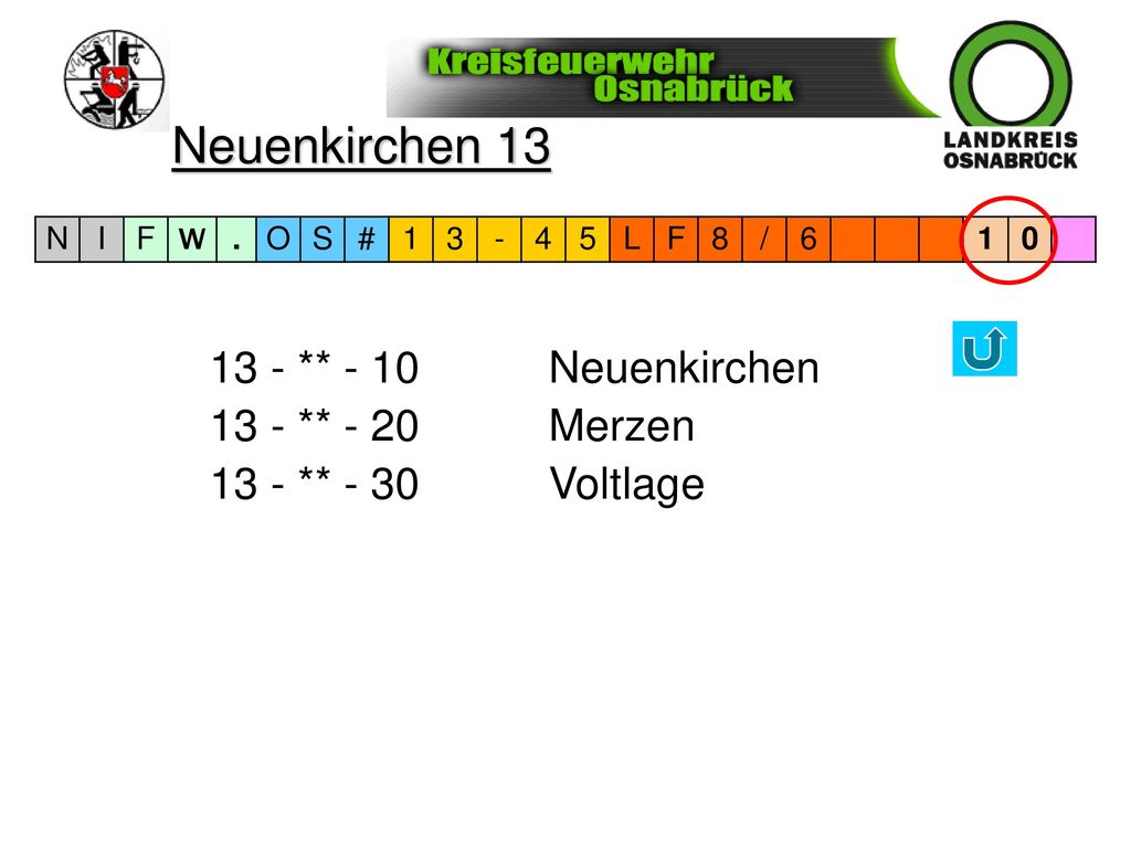Neuenkirchen ** - 10 Neuenkirchen 13 - ** - 20 Merzen