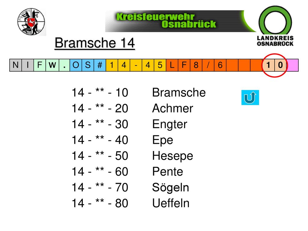 Bramsche ** - 10 Bramsche 14 - ** - 20 Achmer