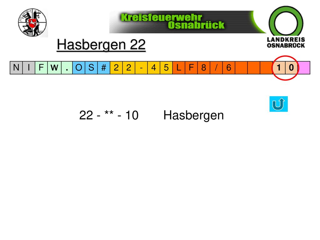 Hasbergen 22 N I F W . O S # L 8 / ** - 10 Hasbergen