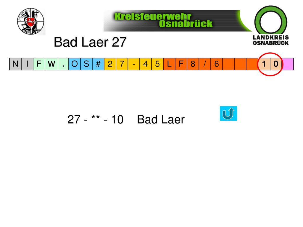 Bad Laer 27 N I F W . O S # L 8 / ** - 10 Bad Laer