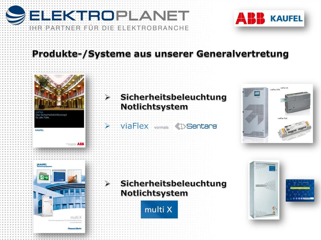 Produkte-/Systeme aus unserer Generalvertretung