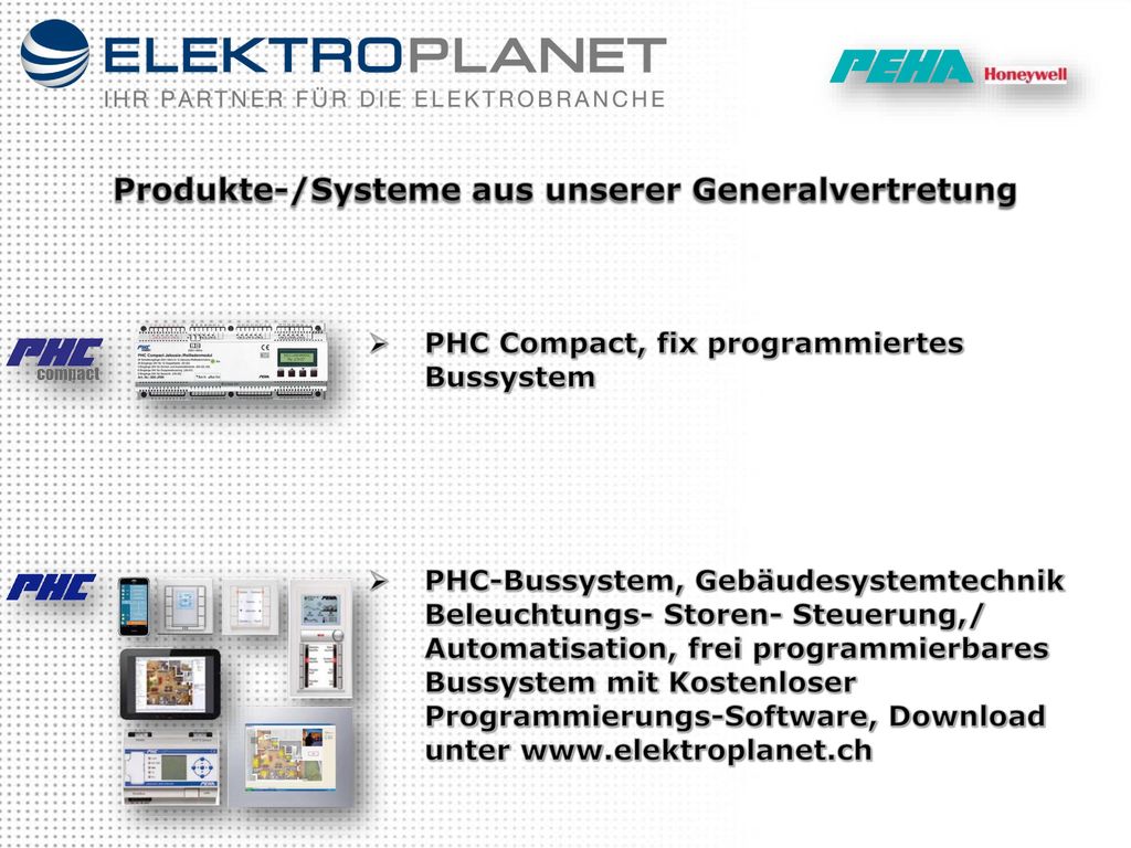 Produkte-/Systeme aus unserer Generalvertretung