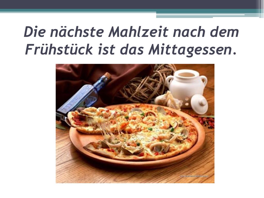 Die nächste Mahlzeit nach dem Frühstück ist das Mittagessen.