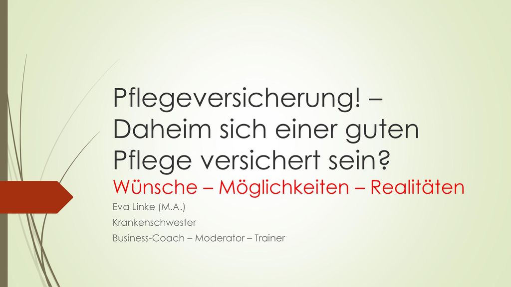 Eva Linke (M.A.) Krankenschwester Business-Coach – Moderator – Trainer