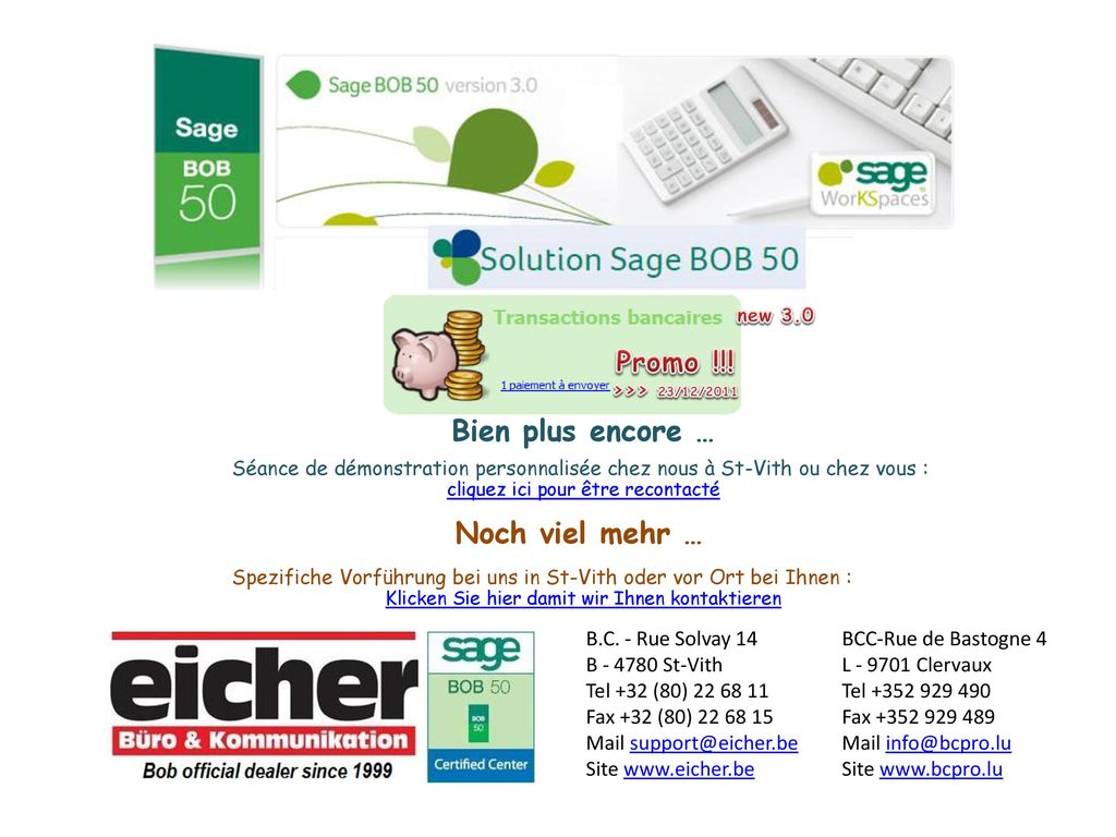 Bien plus encore … Promo !!! >>> 23/12/2011