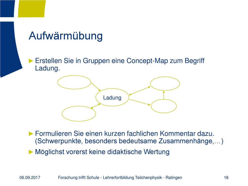 Forschung trifft Schule - Lehrerfortbildung Teilchenphysik - Ratingen