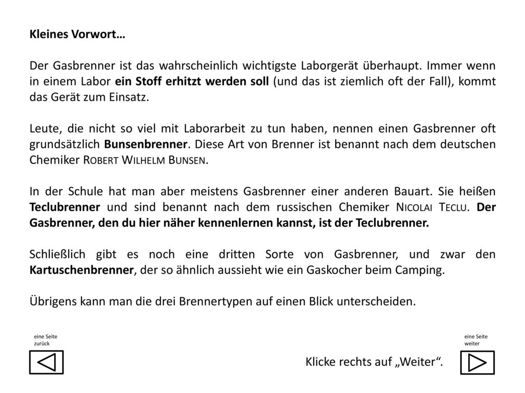 Übrigens kann man die drei Brennertypen auf einen Blick unterscheiden.