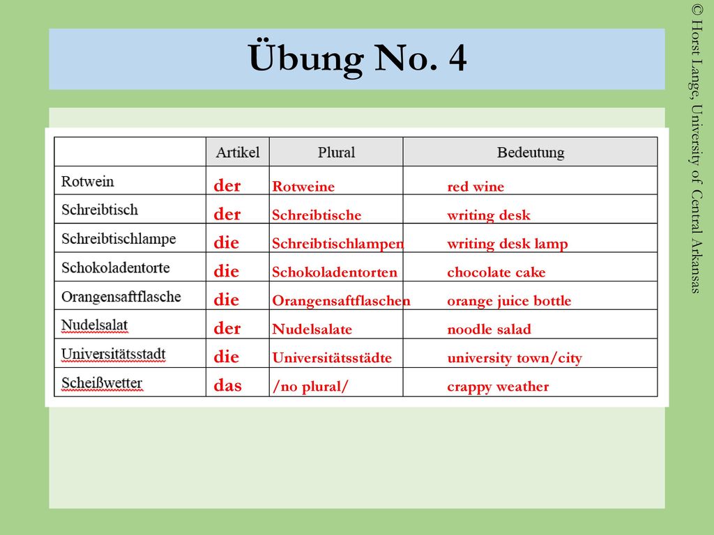 Übung No. 4 der Rotweine red wine der Schreibtische writing desk