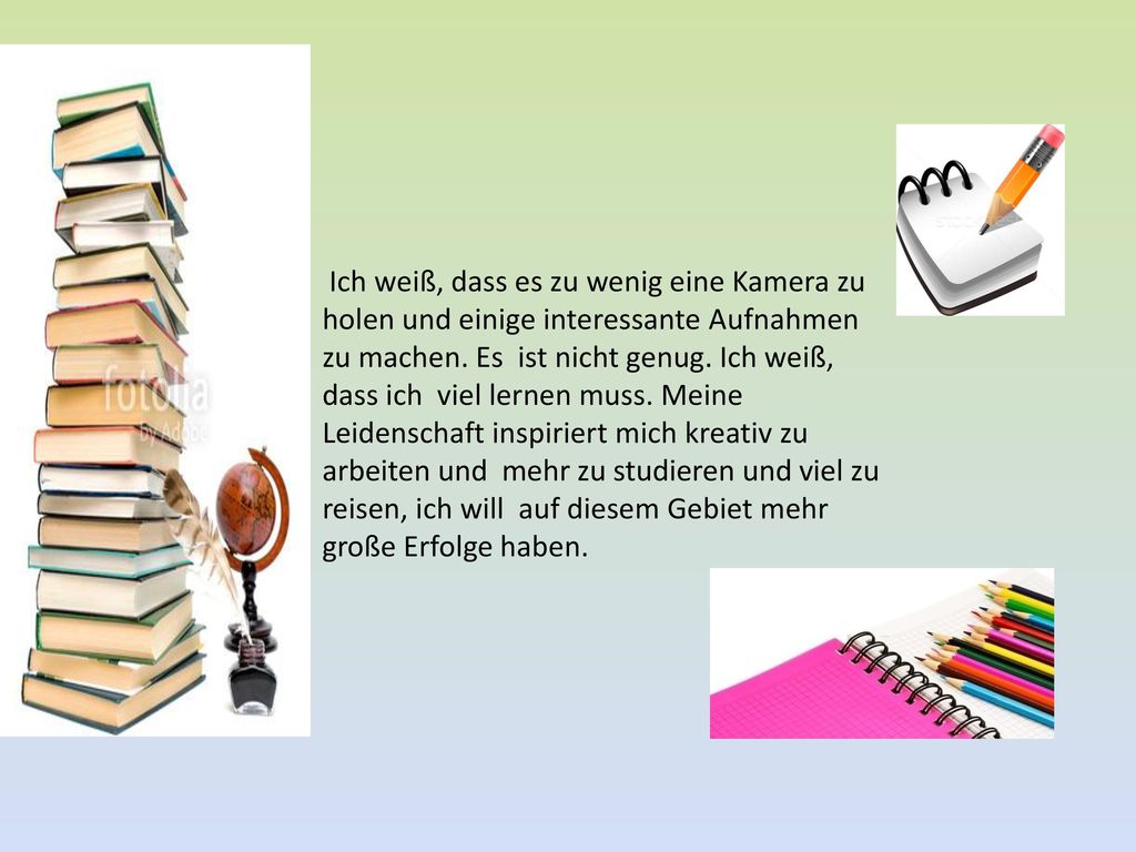 Ich weiß, dass es zu wenig eine Kamera zu holen und einige interessante Aufnahmen zu machen.