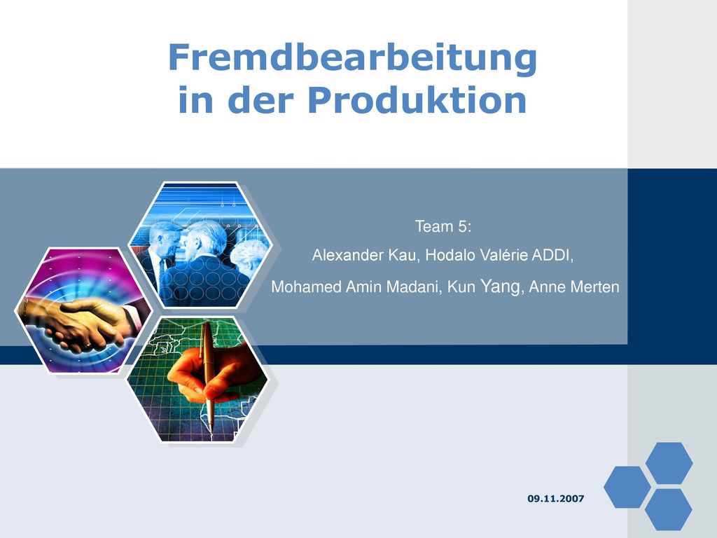 Fremdbearbeitung in der Produktion