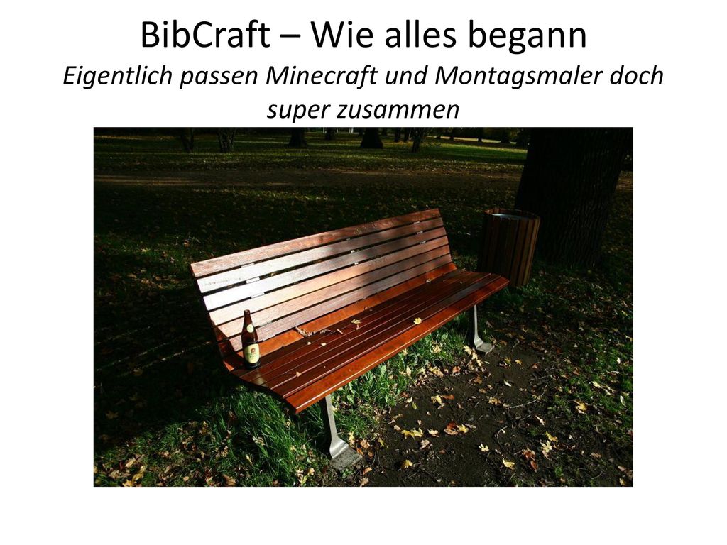 BibCraft – Wie alles begann Eigentlich passen Minecraft und Montagsmaler doch super zusammen