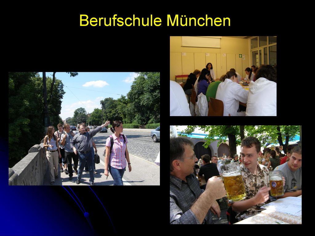 Berufschule München Die dritte Woche des Austausches waren wir in der Berufschule in München.