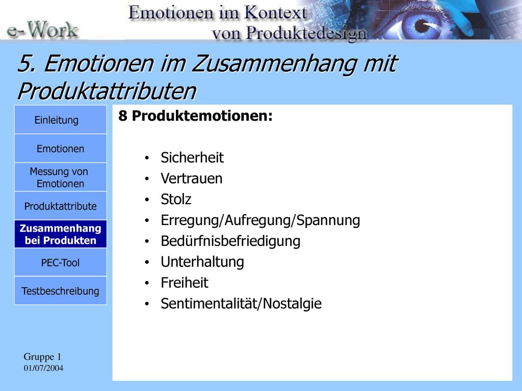 5. Emotionen im Zusammenhang mit Produktattributen
