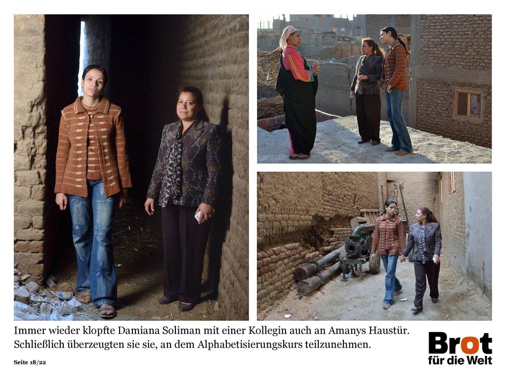 Immer wieder klopfte Damiana Soliman mit einer Kollegin auch an Amanys Haustür.