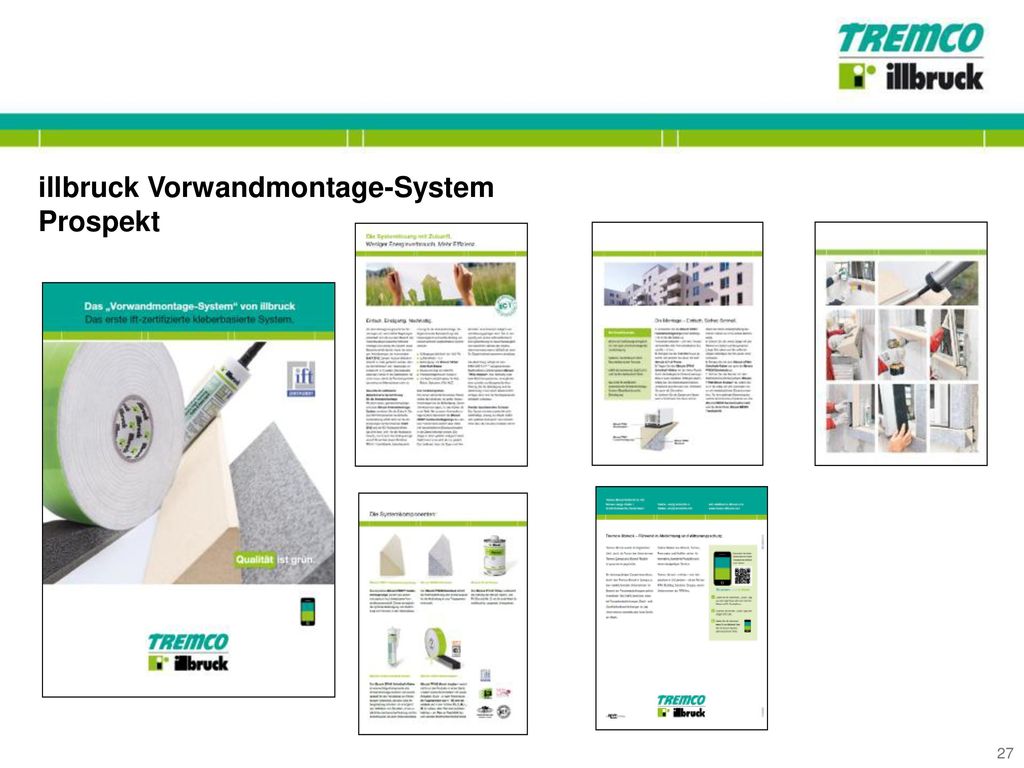 illbruck Vorwandmontage-System Prospekt