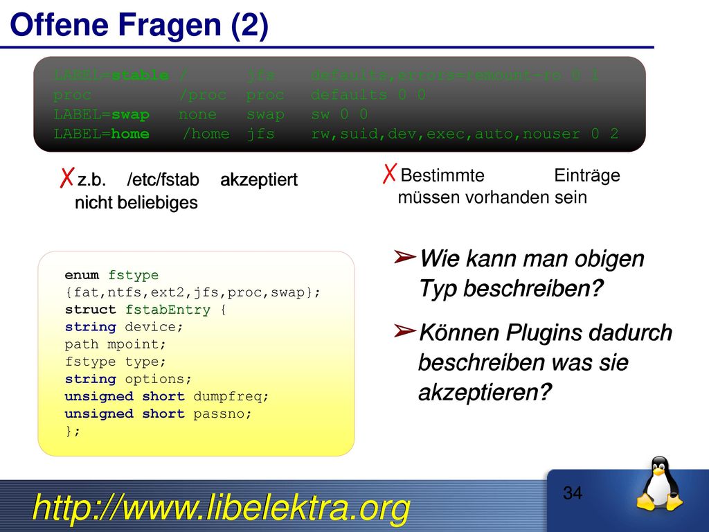 Offene Fragen (2) Wie kann man obigen Typ beschreiben