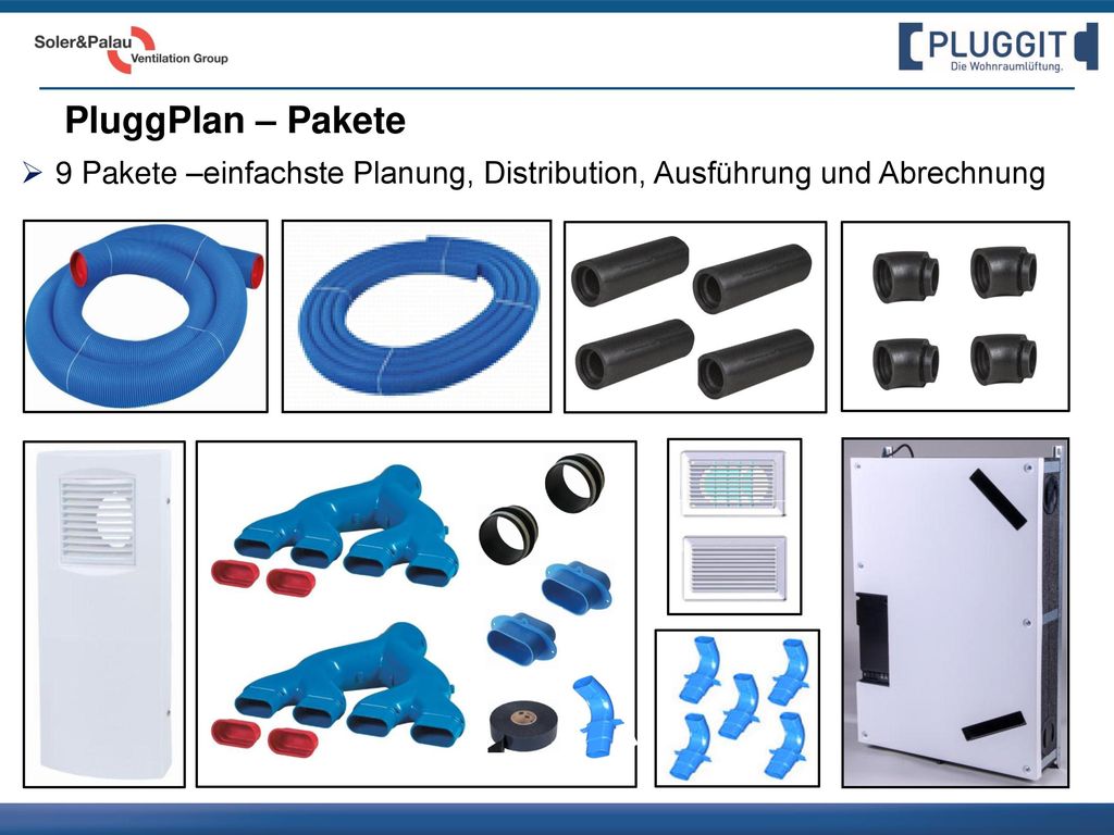PluggPlan – Pakete 9 Pakete –einfachste Planung, Distribution, Ausführung und Abrechnung.