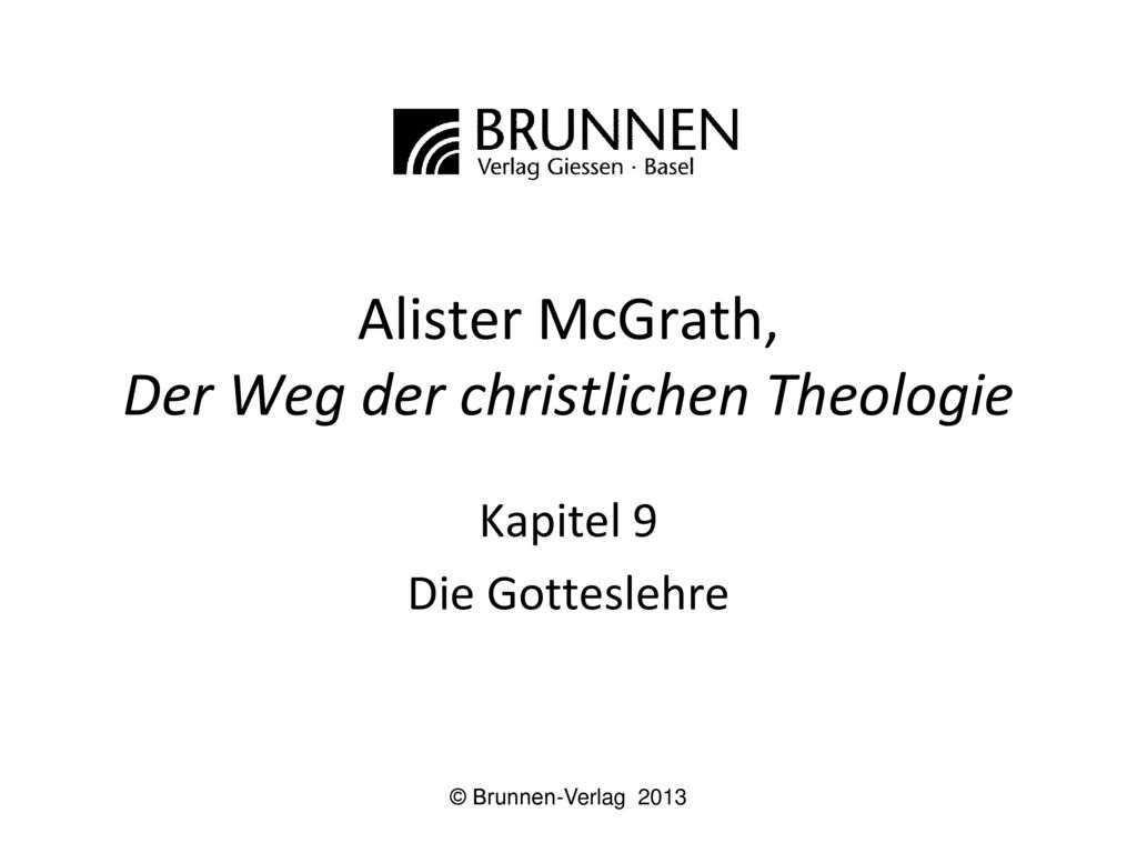 Alister McGrath, Der Weg der christlichen Theologie