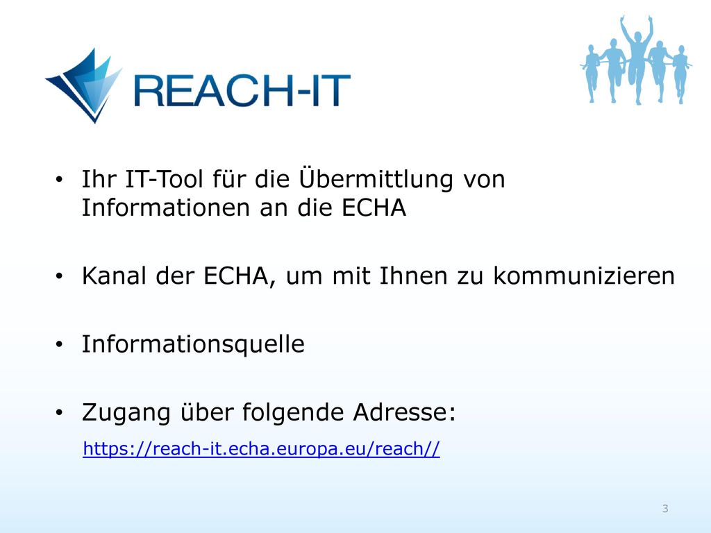 Ihr IT-Tool für die Übermittlung von Informationen an die ECHA