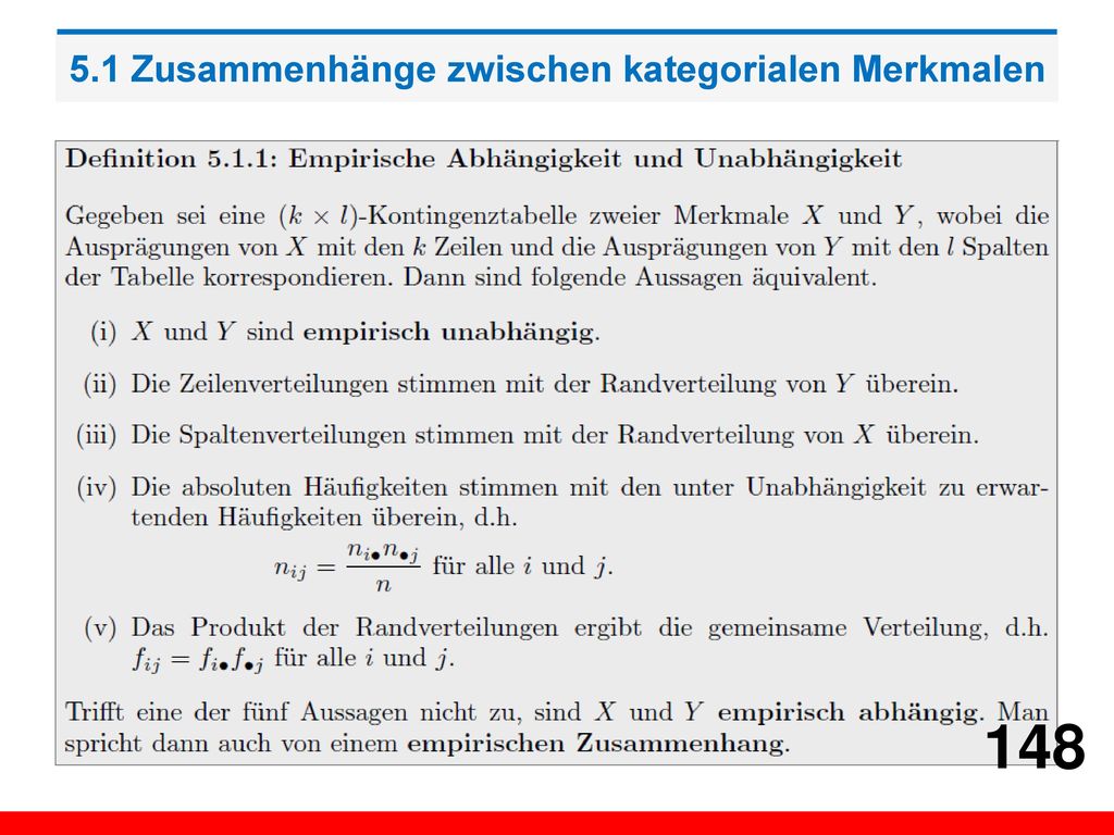 5.1 Zusammenhänge zwischen kategorialen Merkmalen