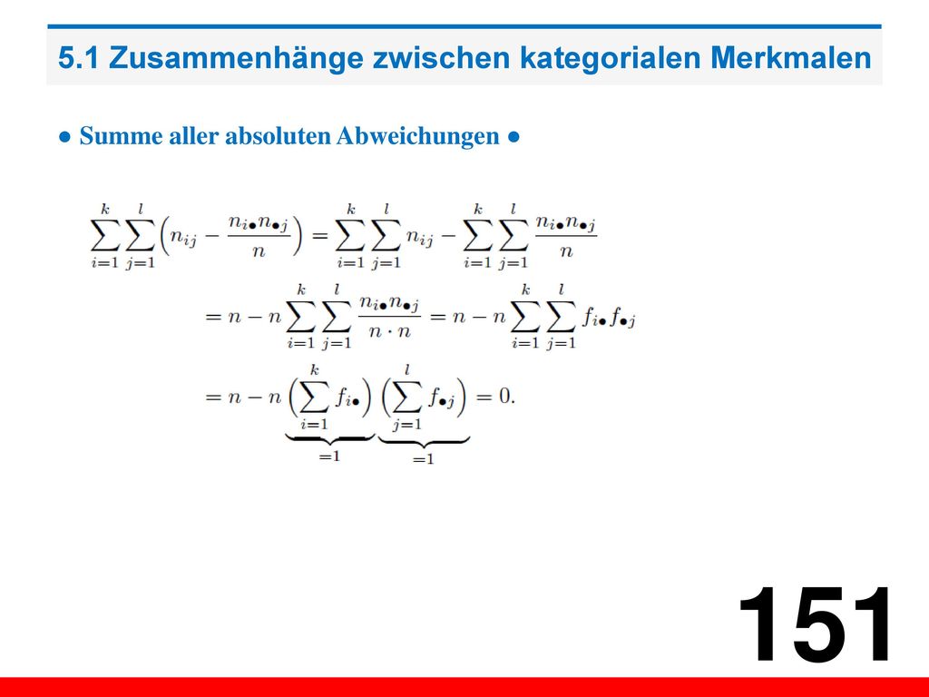 5.1 Zusammenhänge zwischen kategorialen Merkmalen