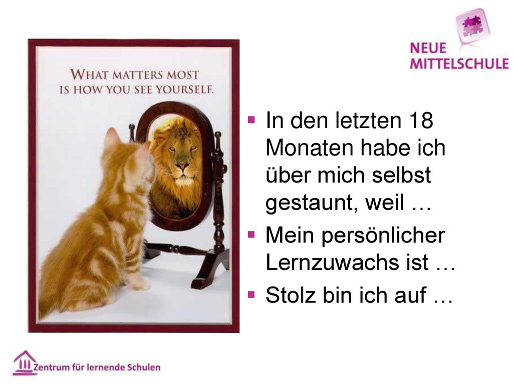 In den letzten 18 Monaten habe ich über mich selbst gestaunt, weil …