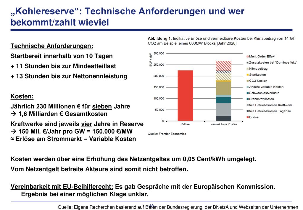 Fazit zu regulatorischen Ansätzen für eine Dekarbonisierung der Stromerzeugung