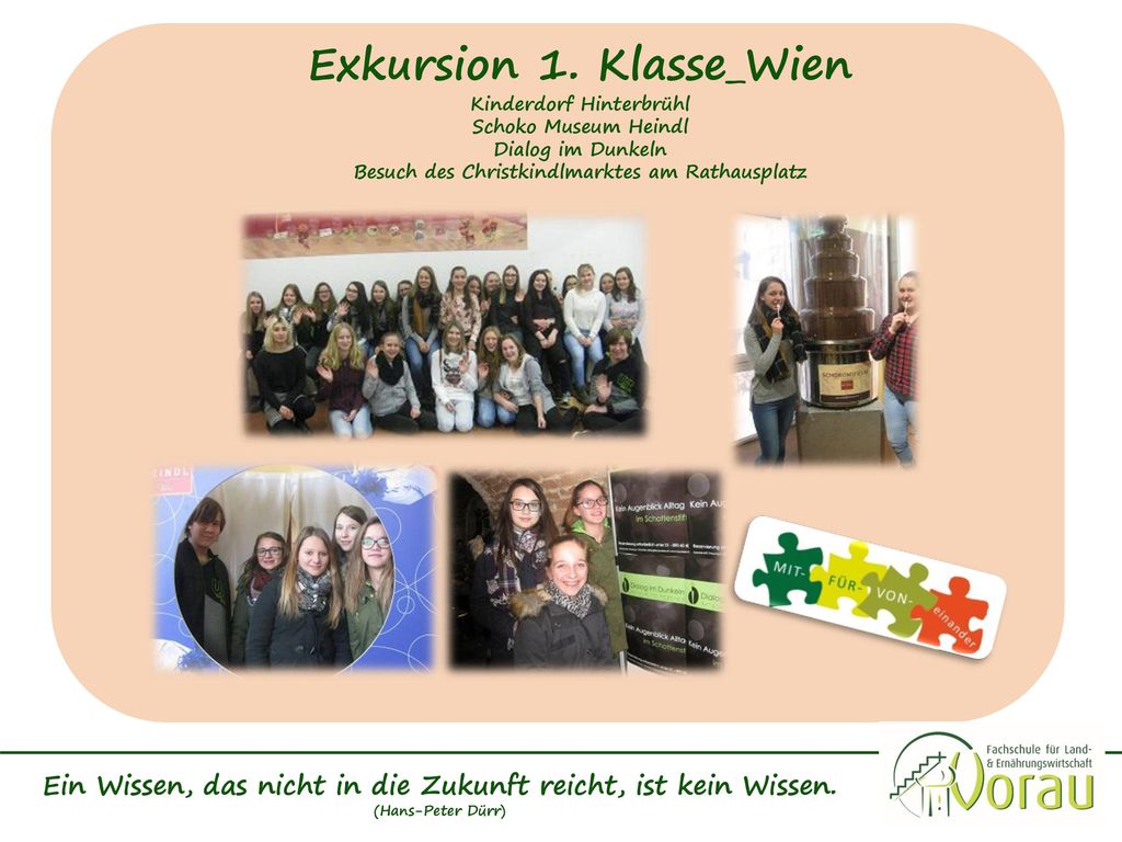 Ein Wissen, das nicht in die Zukunft reicht, ist kein Wissen.