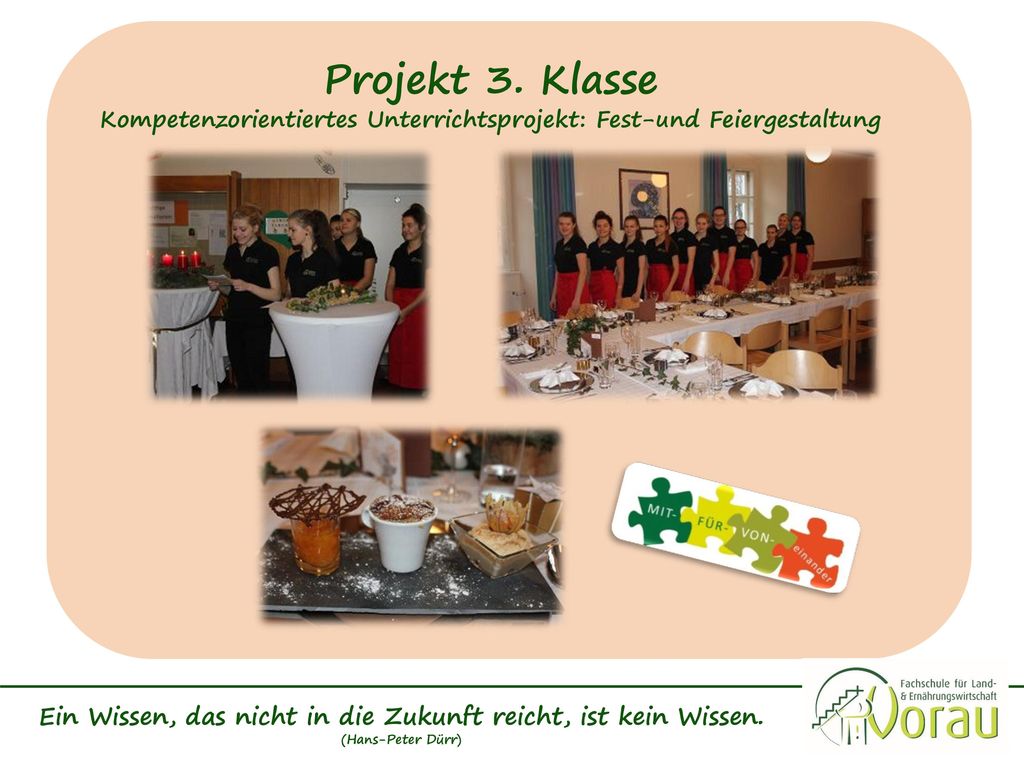 Ein Wissen, das nicht in die Zukunft reicht, ist kein Wissen.