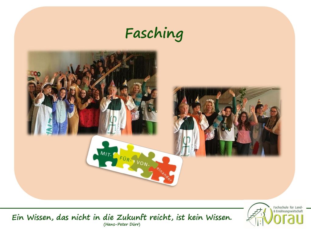 Ein Wissen, das nicht in die Zukunft reicht, ist kein Wissen.