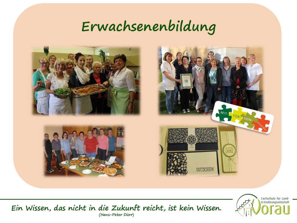 Ein Wissen, das nicht in die Zukunft reicht, ist kein Wissen.
