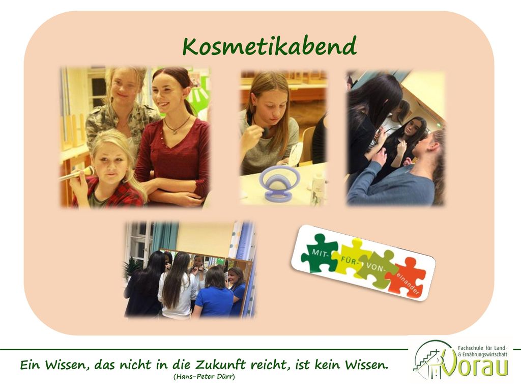 Ein Wissen, das nicht in die Zukunft reicht, ist kein Wissen.