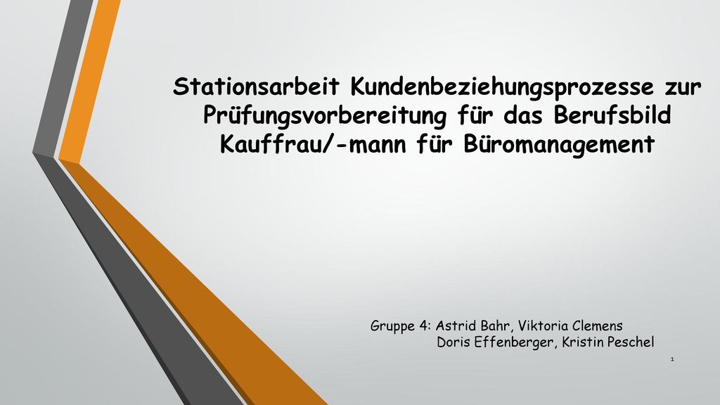 Stationsarbeit Kundenbeziehungsprozesse zur Prüfungsvorbereitung für das Berufsbild Kauffrau/-mann für Büromanagement