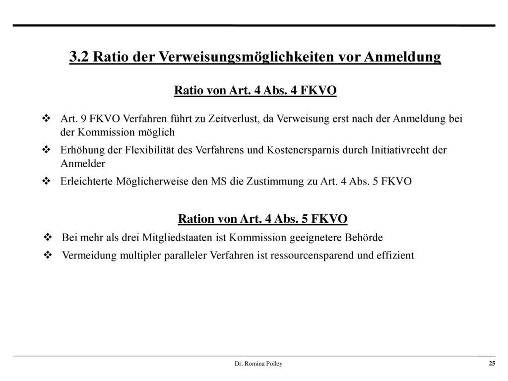 3. 2 Ratio der Verweisungsmöglichkeiten vor Anmeldung Ratio von Art