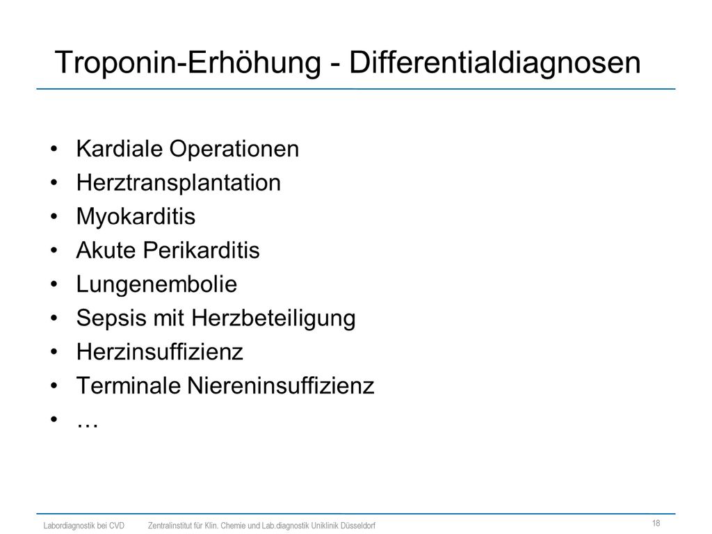 Labordiagnostik bei CVD Zentralinstitut für Klin. Chemie und Lab