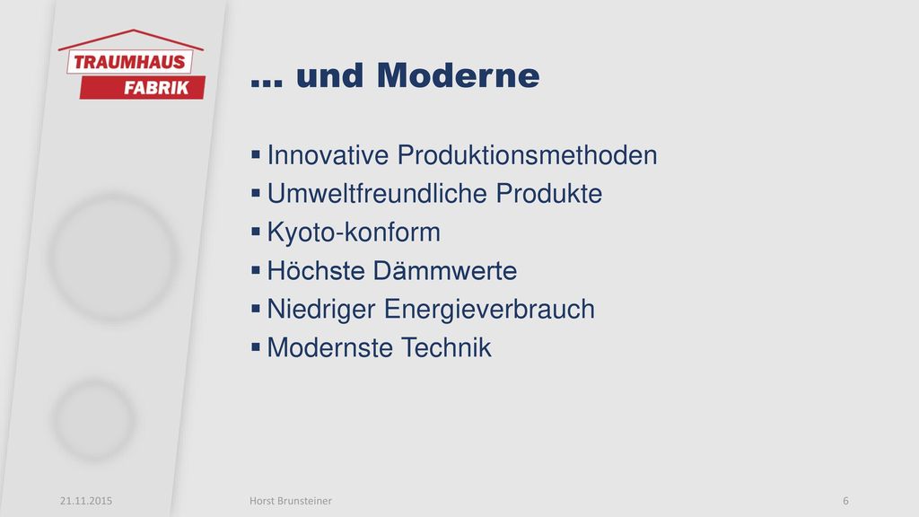 … und Moderne Innovative Produktionsmethoden