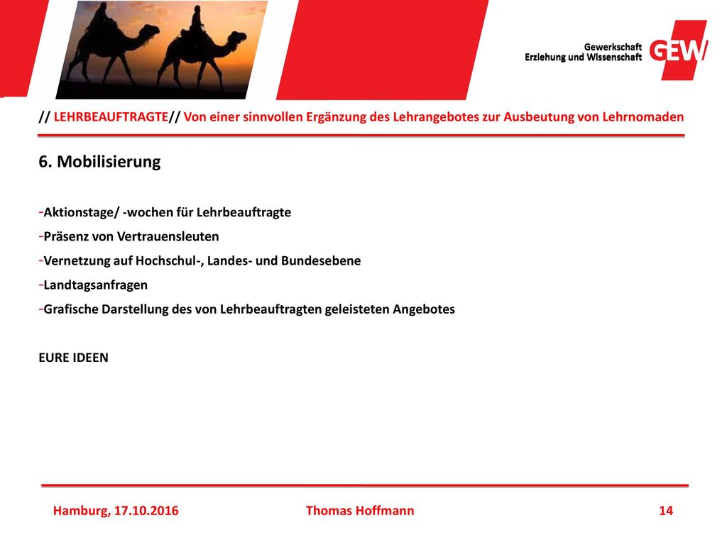 // LEHRBEAUFTRAGTE// Von einer sinnvollen Ergänzung des Lehrangebotes zur Ausbeutung von Lehrnomaden