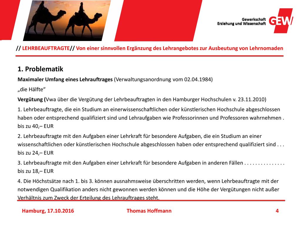 // LEHRBEAUFTRAGTE// Von einer sinnvollen Ergänzung des Lehrangebotes zur Ausbeutung von Lehrnomaden