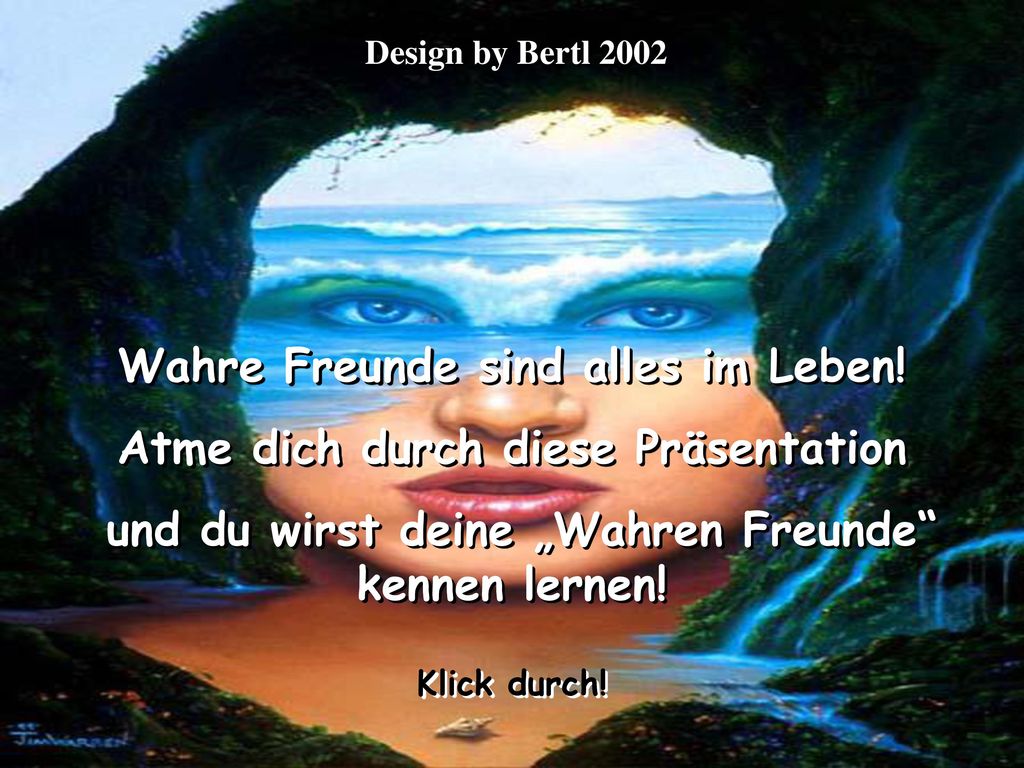 Wahre Freunde sind alles im Leben! Atme dich durch diese Präsentation