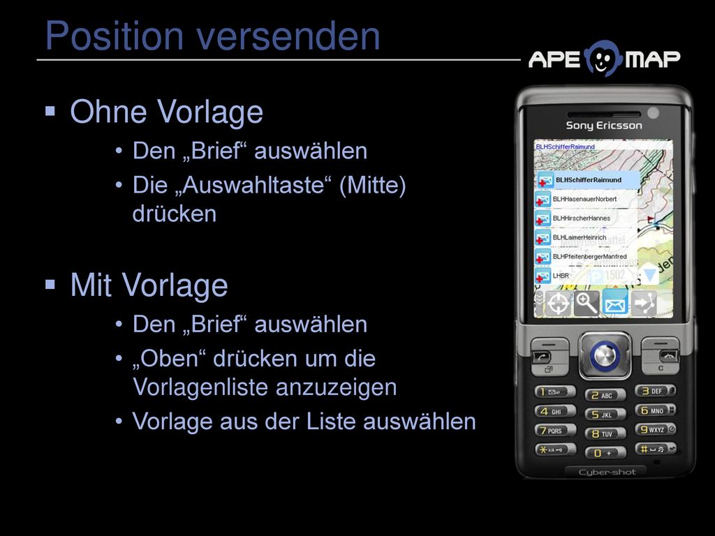 Position versenden Ohne Vorlage Mit Vorlage Den „Brief auswählen