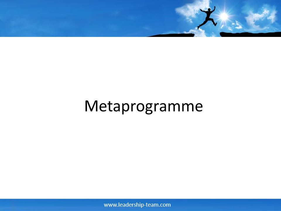 Metaprogramme