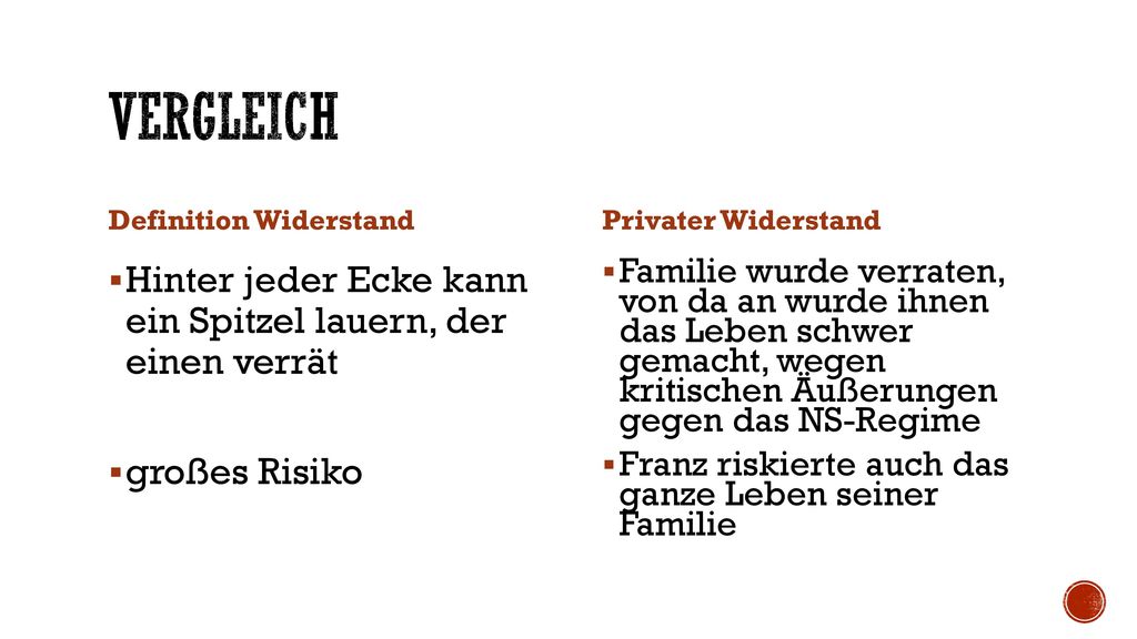 Vergleich Hinter jeder Ecke kann ein Spitzel lauern, der einen verrät