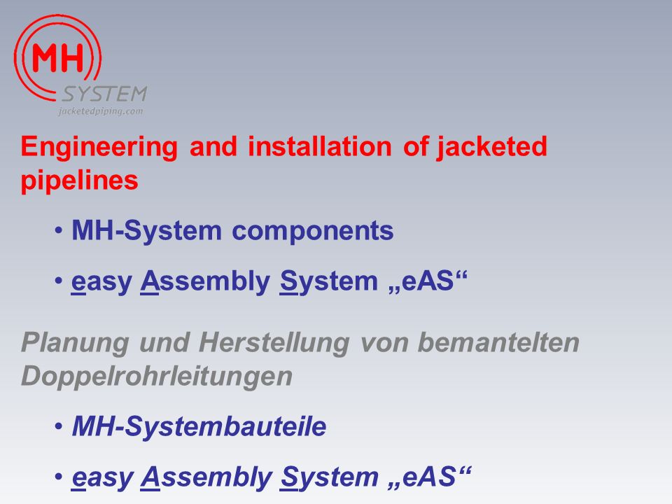Engineering and installation of jacketed pipelines