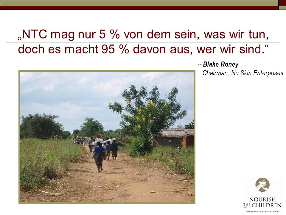 „NTC mag nur 5 % von dem sein, was wir tun, doch es macht 95 % davon aus, wer wir sind.