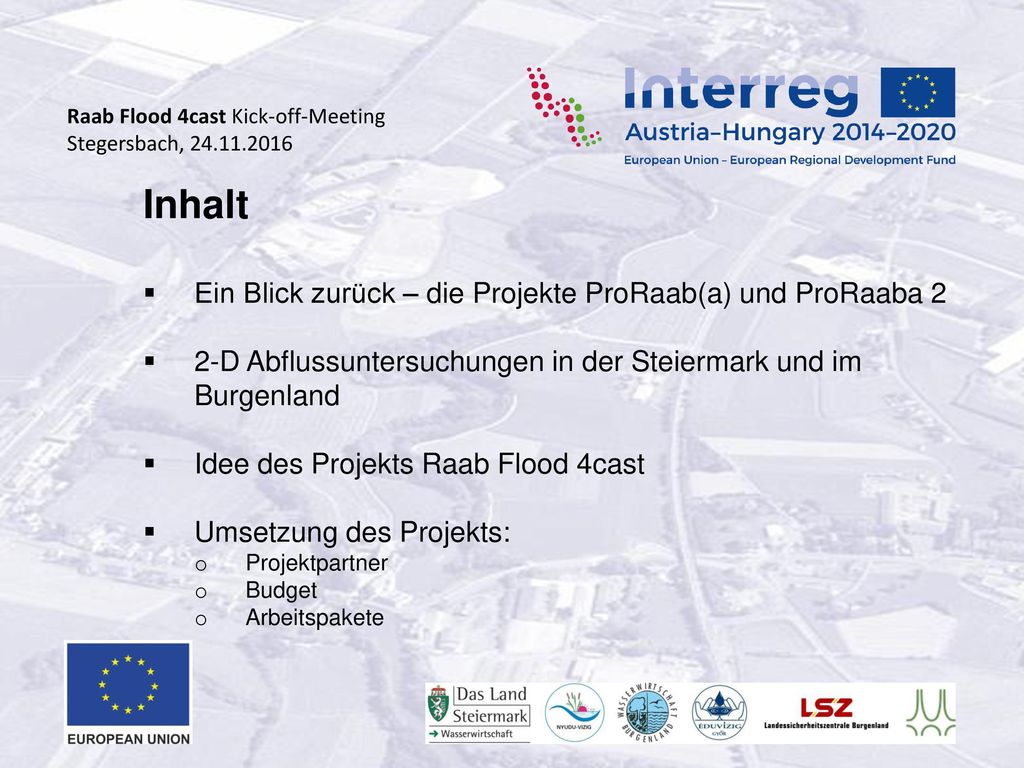 Inhalt Ein Blick zurück – die Projekte ProRaab(a) und ProRaaba 2