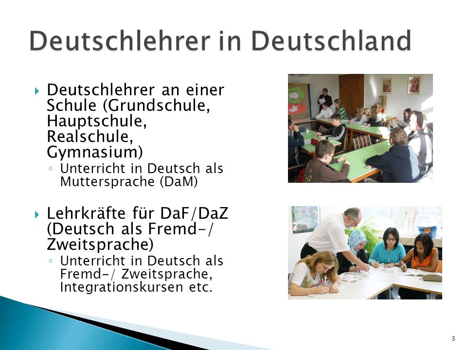 Deutschlehrer in Deutschland
