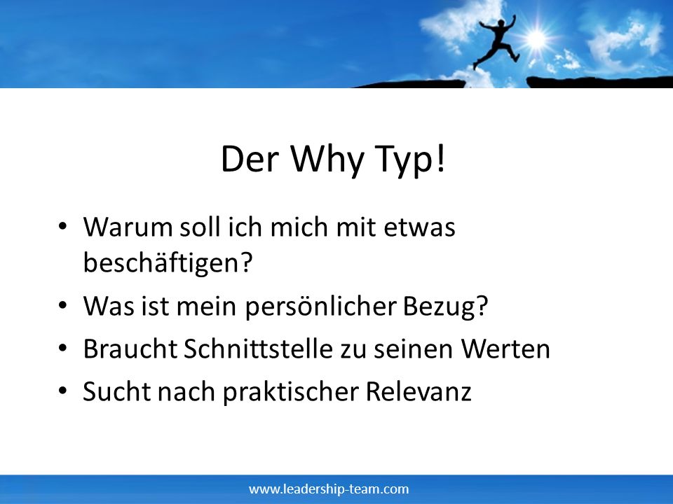 Der Why Typ! Warum soll ich mich mit etwas beschäftigen