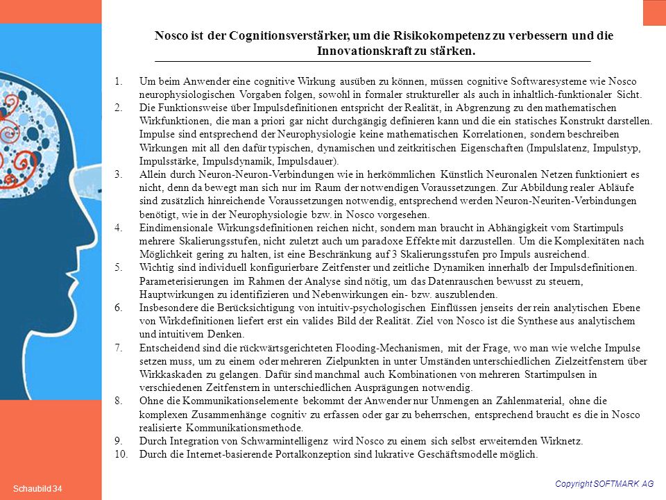 Nosco ist der Cognitionsverstärker, um die Risikokompetenz zu verbessern und die Innovationskraft zu stärken.