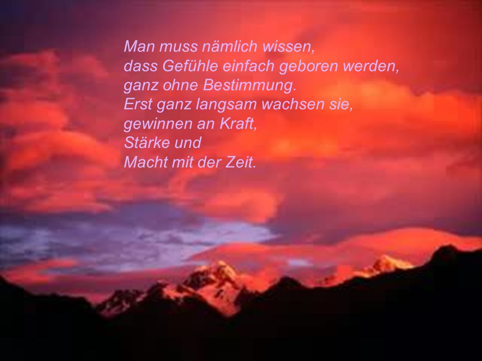 Man muss nämlich wissen,